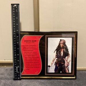 Johnny Depp/ Captain Jack Sparrow Framed Photo